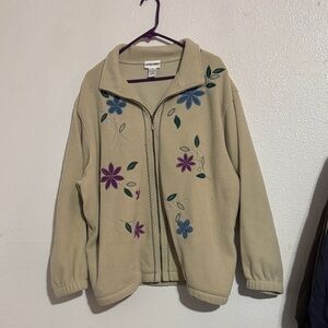 Alfred Dunner Cream Textured Jacket